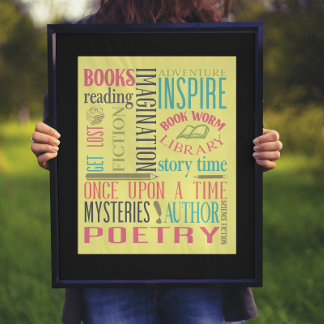 Kunst voor bibliotheeksubstraten poster