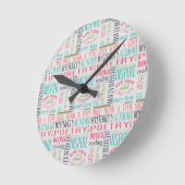 Kunst voor bibliotheeksubstraten ronde klok (Hoek)