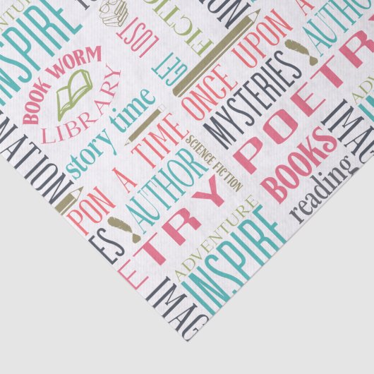 Kunst voor bibliotheeksubstraten tissuepapier (Detail)