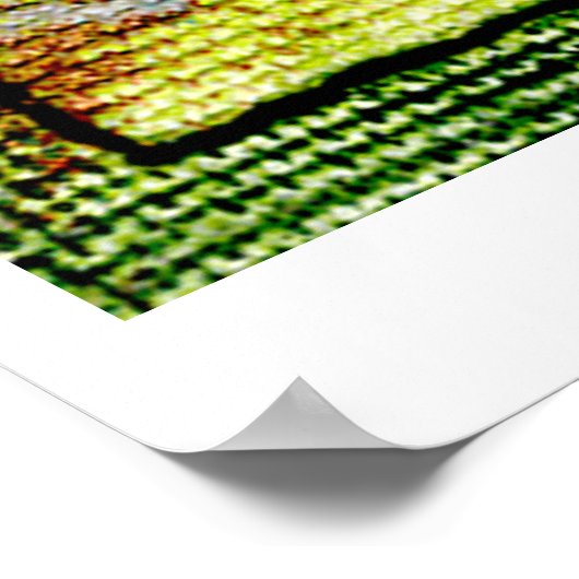 Kunst voor bomen en moonvezels poster (Hoek)