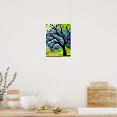 Kunst voor bomen en moonvezels poster (Keuken)
