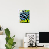 Kunst voor bomen en moonvezels poster (Thuiskantoor)
