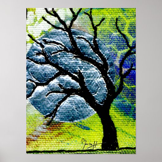 Kunst voor bomen en moonvezels poster (Voorkant)