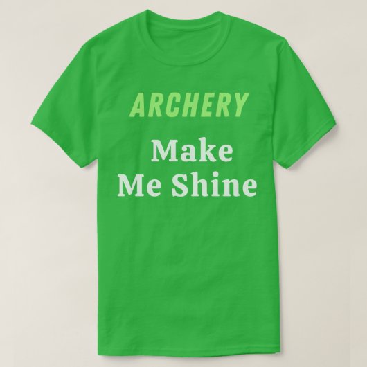 Kunst voor boogschieten t-shirt (Design voorkant)