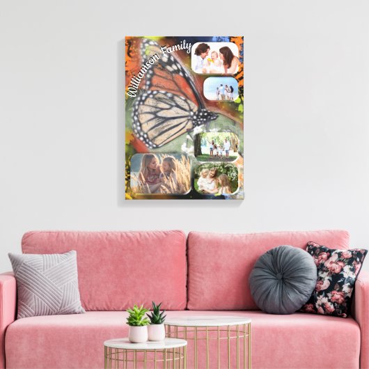 Kunst voor Butterfly-familie Canvas Afdruk (Insitu (Woonkamer))