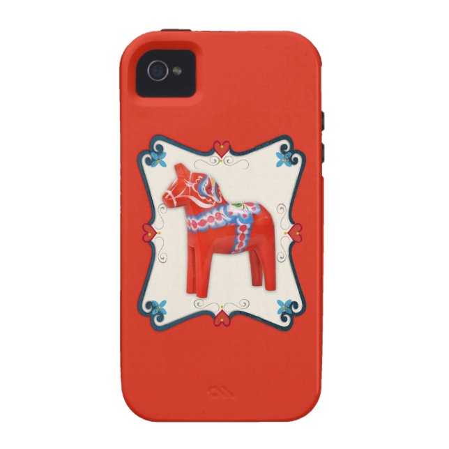 Kunst voor Dala Horse Folk Case-Mate iPhone Case (Achterkant)