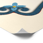 Kunst voor Dala Horse Folk Poster (Hoek)