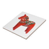 Kunst voor Dala Horse Folk Tegeltje (Zijkant)