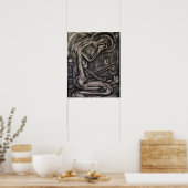Kunst voor Dart-poster Poster (Keuken)