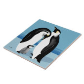 Kunst voor de familie Emperor Penguin Tegeltje (Zijkant)