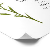 Kunst voor de geboorte van anjer januari Waterverf Poster (Hoek)