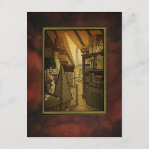 Kunst voor de geheime doos briefkaart