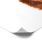 Kunst voor de Kinderkamer Rood Schots Hoogland Kal Poster (Hoek)