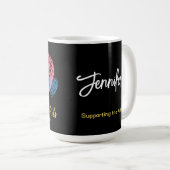 Kunst voor de Kunst, Roze Hart, Gepersonaliseerd Koffiemok (Voorkant rechts)