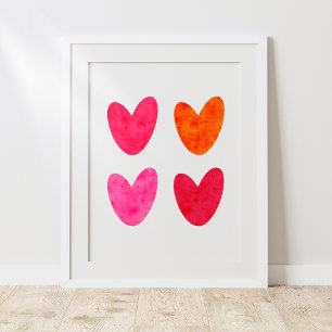Kunst voor de muur poster