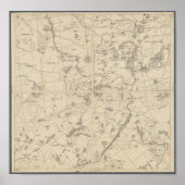 Kunst voor de muur van het meer van Adirondack Poster (Voorkant)