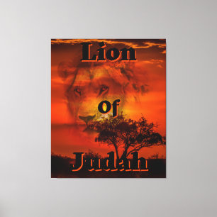 Kunst voor de muur van Judah Biblical Tribe Canvas Afdruk