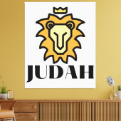Kunst voor de muur van Judah Crown Canvas Afdruk (Insitu (Woonkamer))