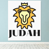 Kunst voor de muur van Judah Crown Canvas Afdruk (Insitu (Houten vloer))