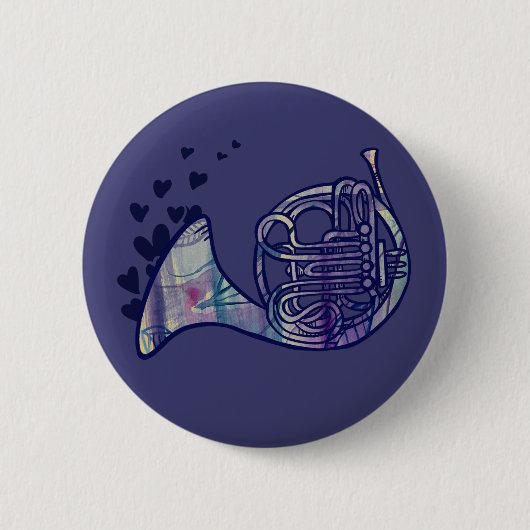 Kunst voor de paardenliefdesklasse ronde button 5,7 cm (Voorkant)