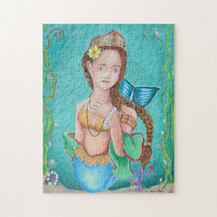 Kunst voor de tuin van Mermaid Puzzle Legpuzzel