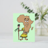 Kunst voor de viering van het Zuid-Afrikaanse Vint Briefkaart (Staand voorkant)