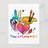 Kunst voor de Vredesliefdeskunst voor kunstenaars Informatiekaartje (Achterkant)