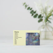 Kunst voor de waterval in het regenwoud visitekaartje (Staand voorkant)