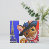 Kunst voor de Waterverf van de Eiffeltoren van Fra Briefkaart (Staand voorkant)