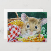 Kunst voor de Waterverf van de fotografische muis Briefkaart (Voorkant / Achterkant)