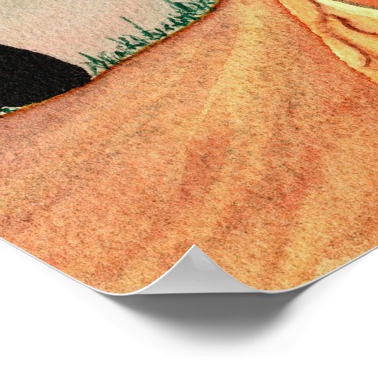 Kunst voor de Waterverf van het leven Poster (Hoek)