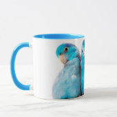 Kunst voor driepunts Pacific Blue Parrotlet Mok Cu (Links)