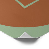 Kunst voor economische Pop Poster (Hoek)