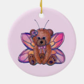 Kunst voor feiele teddybeer van Renee Lavoie Keramisch Ornament (Achterkant)