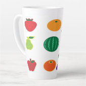 Kunst voor fruit latte mok (Linkerhoek)