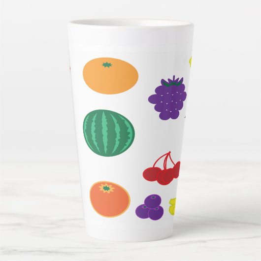 Kunst voor fruit latte mok (Voorkant)
