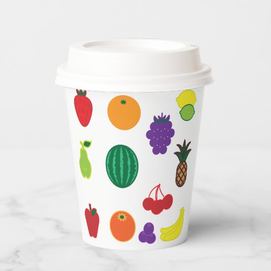 Kunst voor fruit papieren bekers (Voorkant)