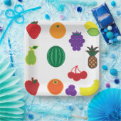 Kunst voor fruit papieren bordje (Feest)