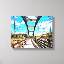 Kunst voor gemengde media Canvas Afdruk