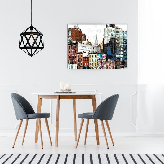 Kunst voor gemengde media Canvas Afdruk