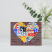 Kunst voor gerecycleerd Amerikaanse Bord Briefkaart (Staand voorkant)