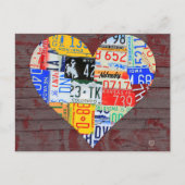 Kunst voor gerecycleerd Amerikaanse Bord Briefkaart (Voorkant)