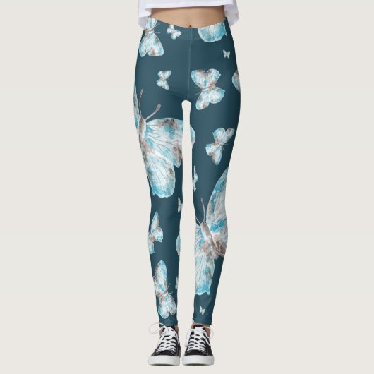 Kunst voor handdruk op vlinder leggings (Voorkant)