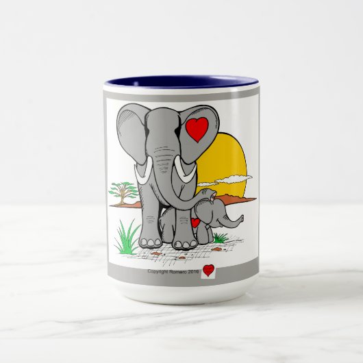 Kunst voor hart mok (Midden)