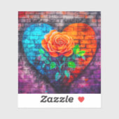 Kunst voor hart sticker (Vel)