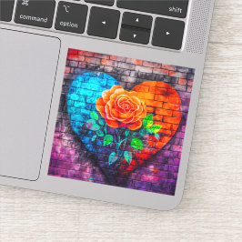 Kunst voor hart sticker