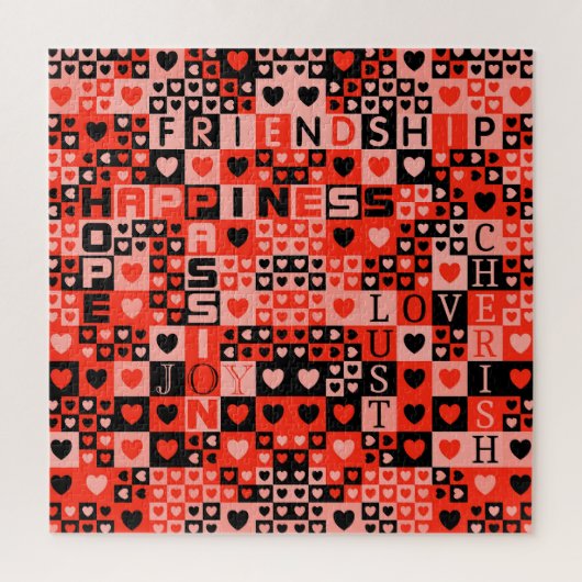 Kunst voor harten en woorden legpuzzel (Verticaal)