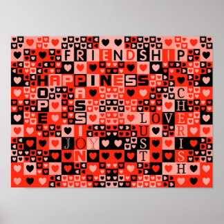 Kunst voor harten en woorden poster