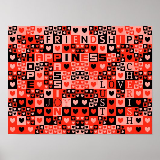 Kunst voor harten en woorden poster (Voorkant)