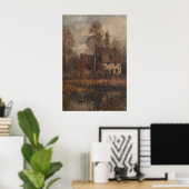 Kunst voor herfst landschappen print, Melancholisc Poster (Thuiskantoor)